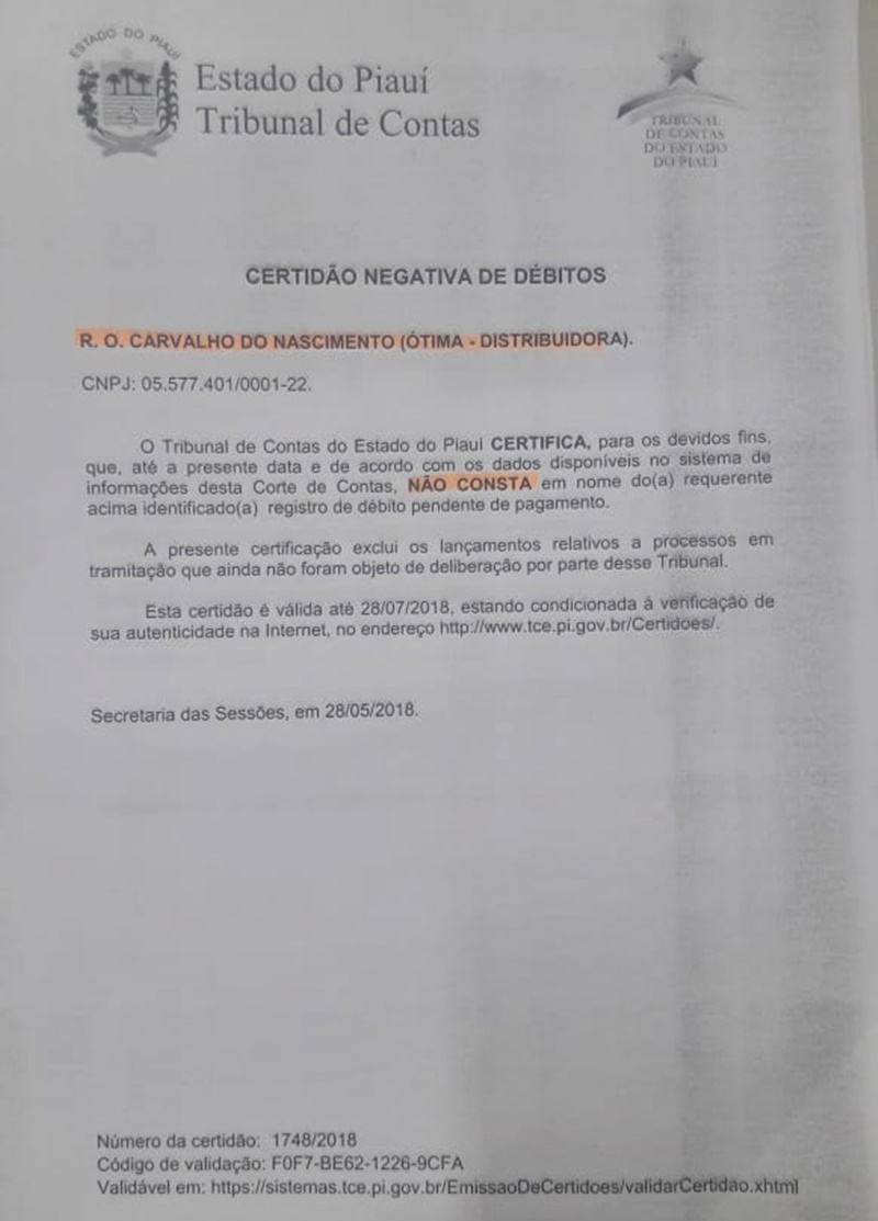 A assessoria afirmou que não há irregularidades