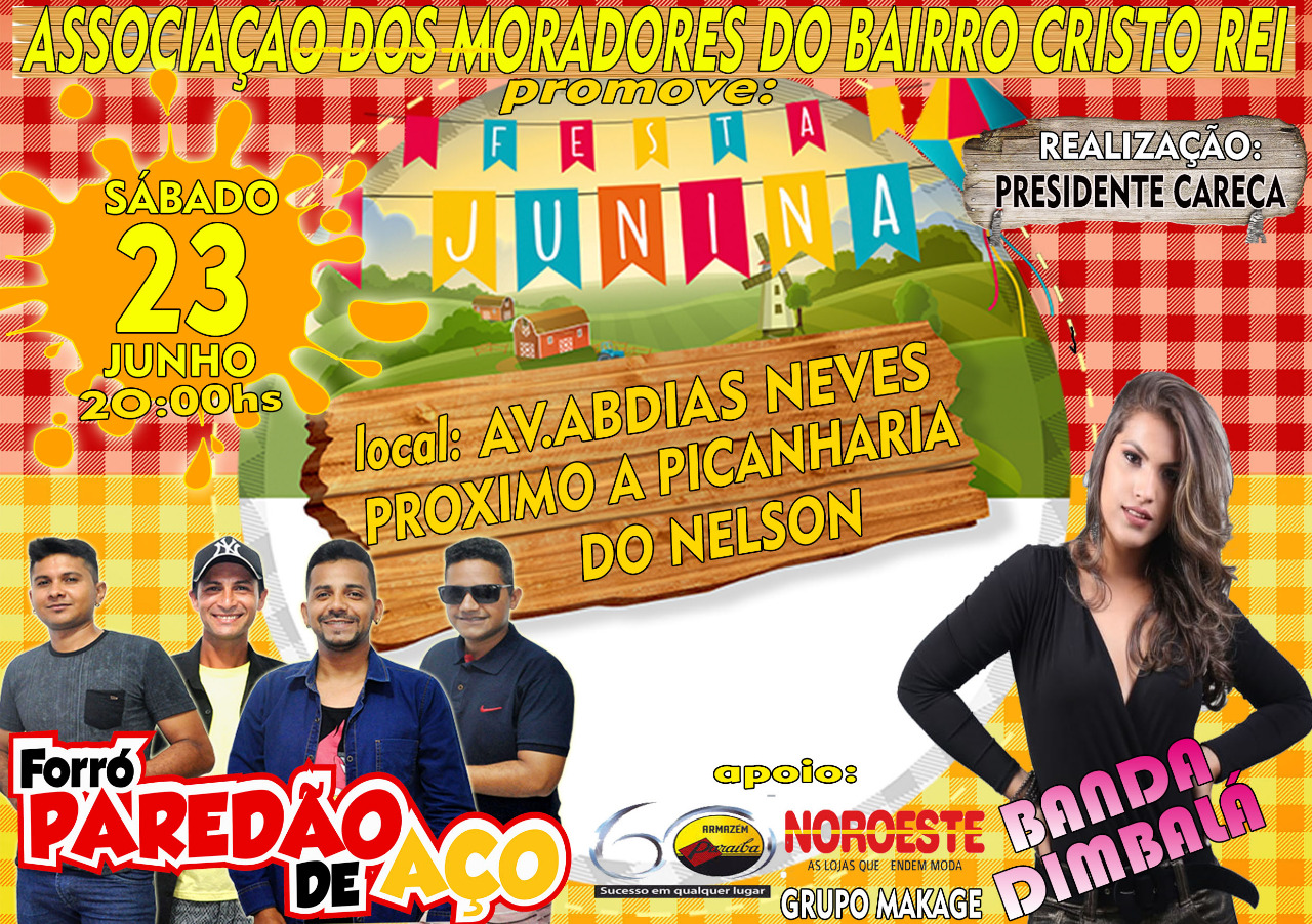 Festa Junina no bairro Cristo Rei