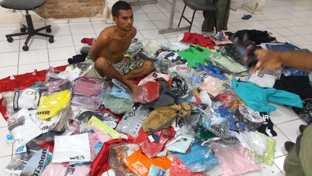 Acusado de furto é preso pela PM