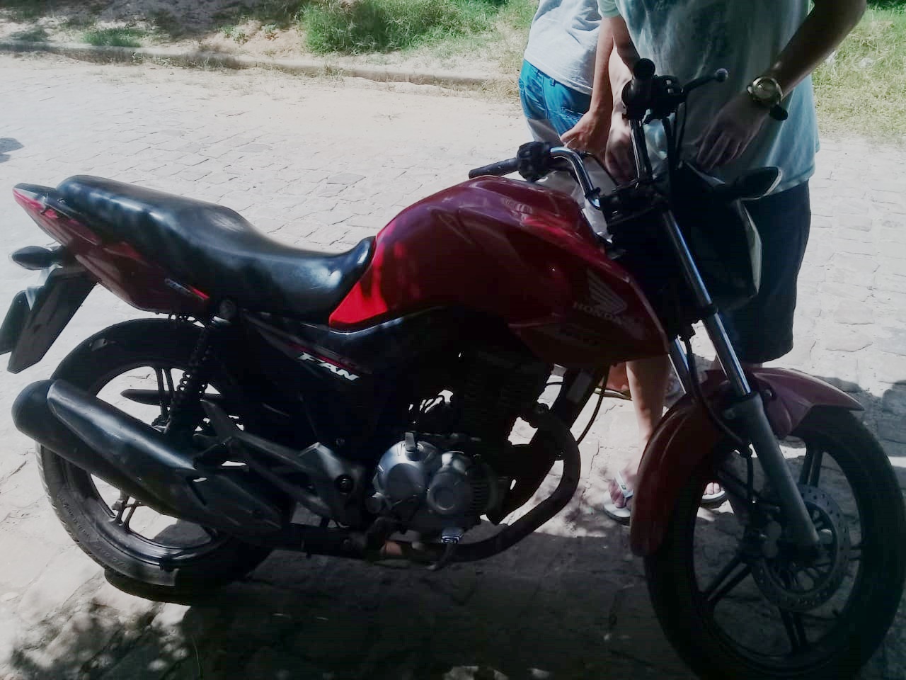 Motocicleta recuperada pela PM