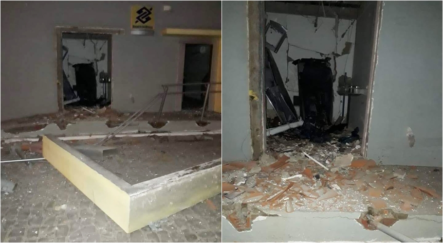 Banco do Brasil estourado por bandidos