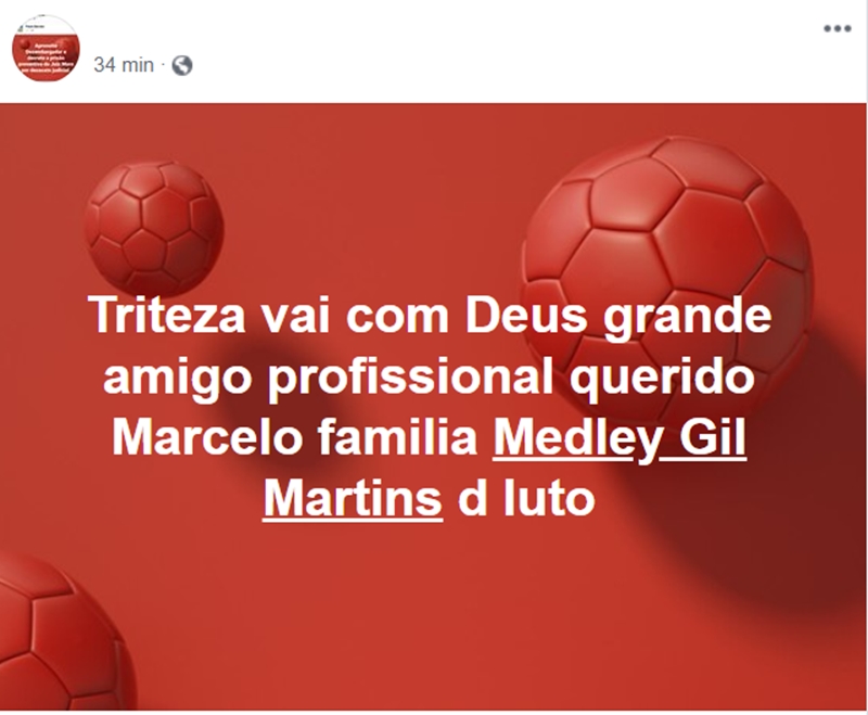 Amiga lamenta morte de empresário