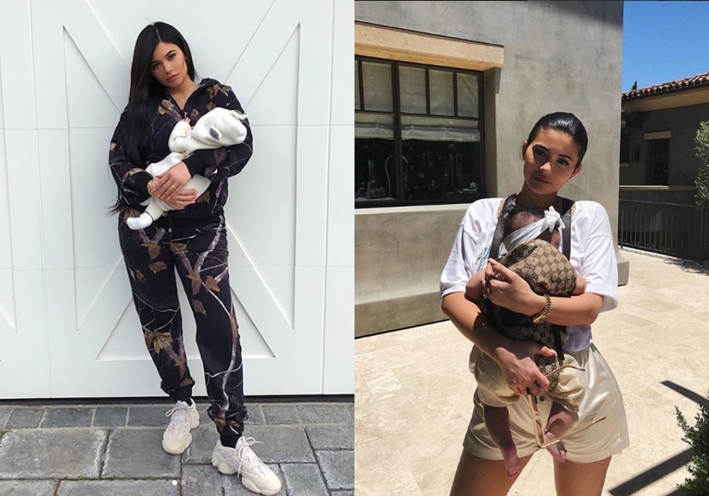 Kylie Jenner com sua filha Stormi