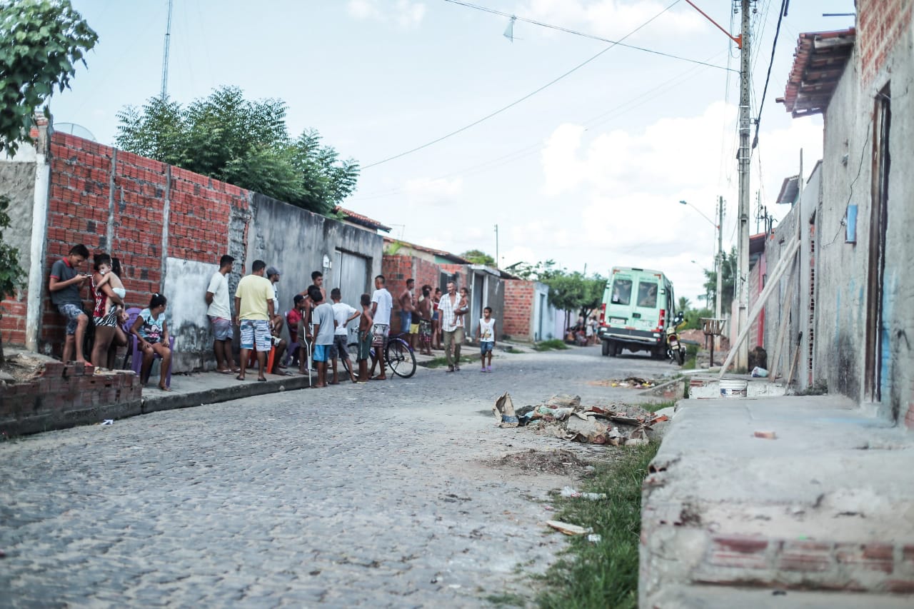 Rua em que aconteceu o crime