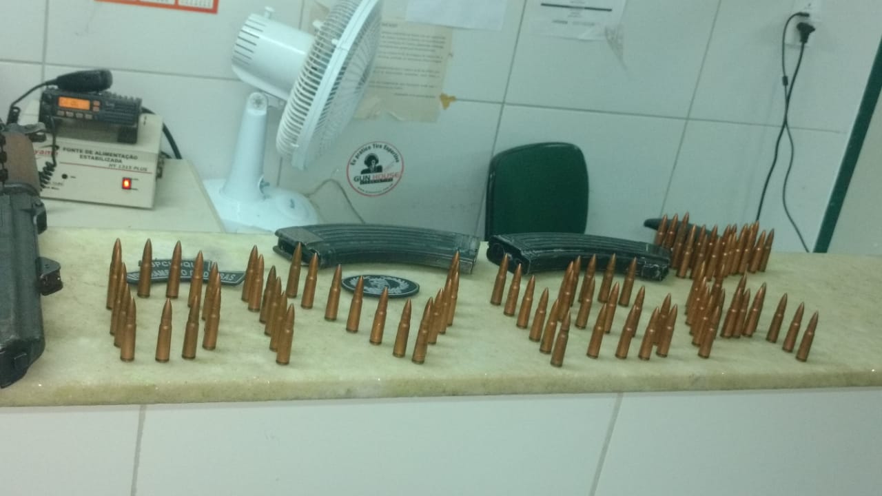 Munição apreendida