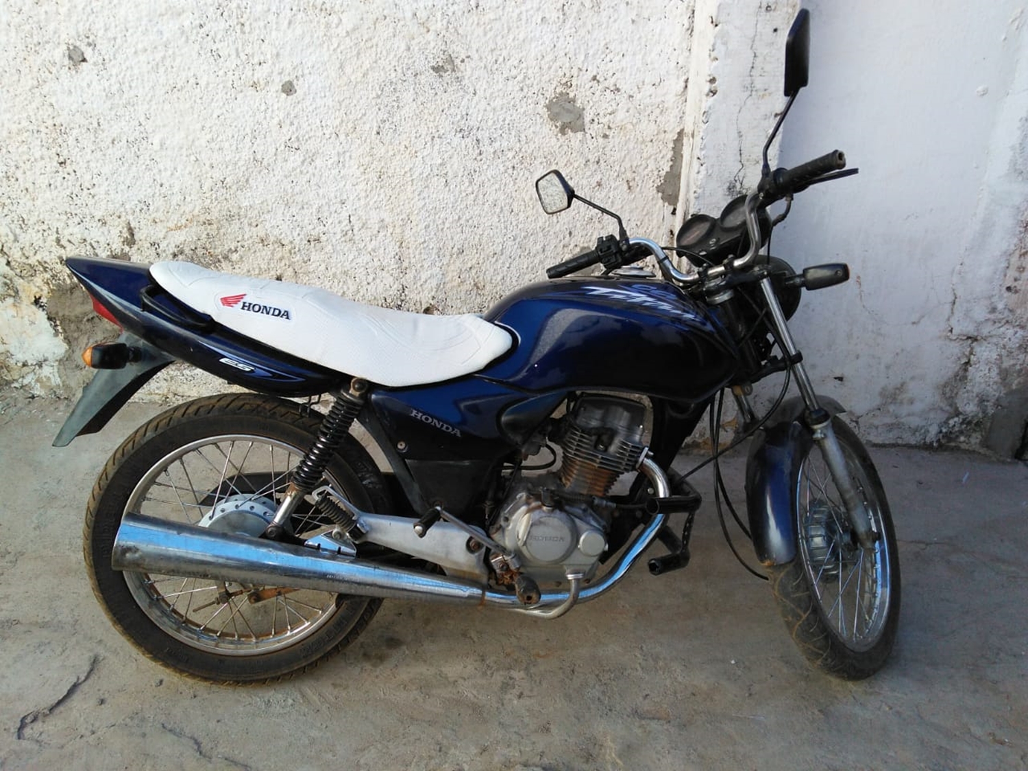 Motocicleta recuperada pela Força Tática