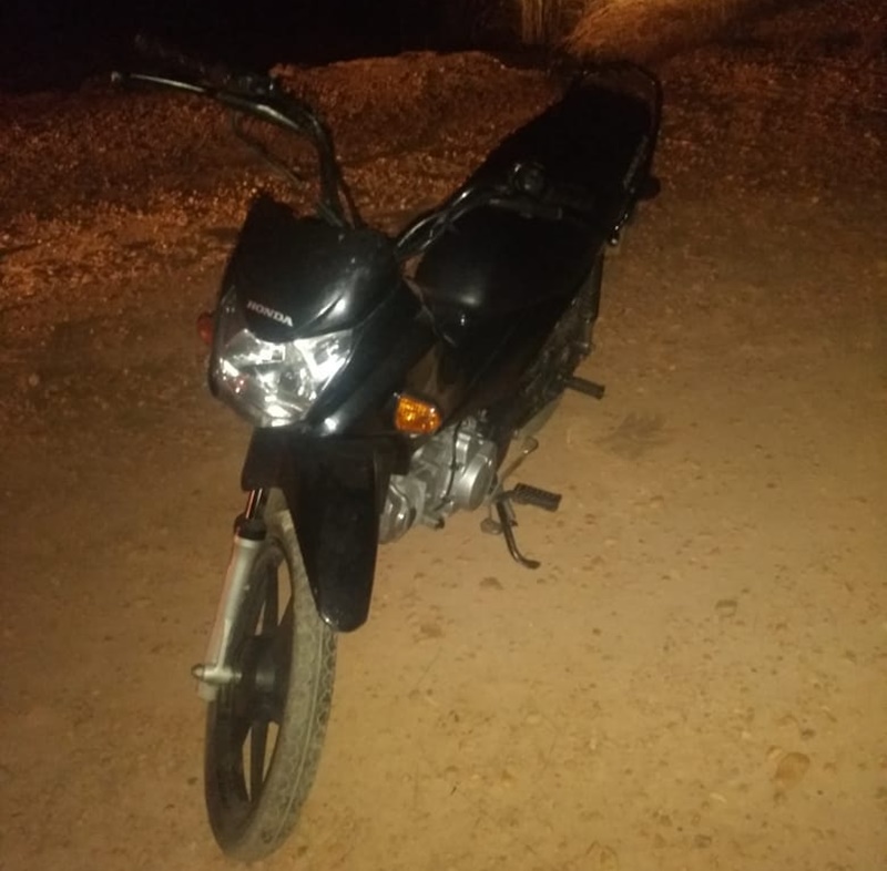 Motocicleta apreendida pela PM