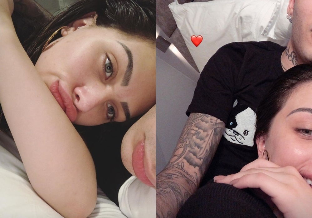 Flávia Pavanelli e o cantor MC Kevinho