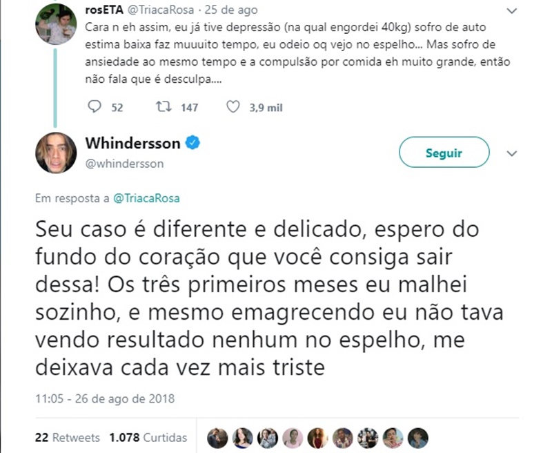 Whindersson Nunes responde crítica de seguidor