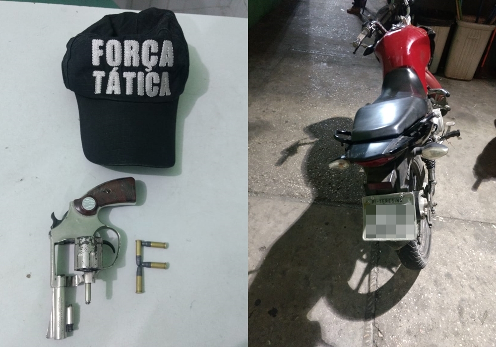 Objetos apreendidos pela Força Tática 