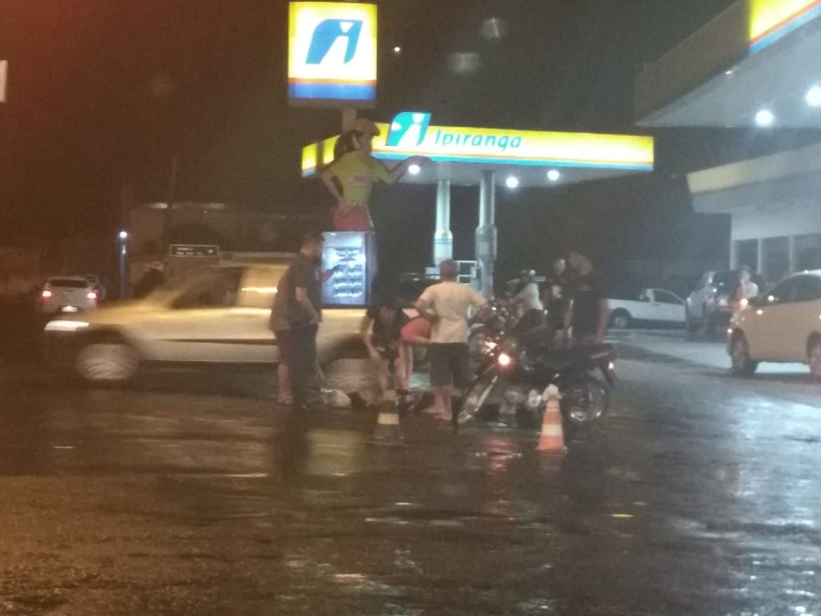 O acidente aconteceu na noite desta quarta-feira