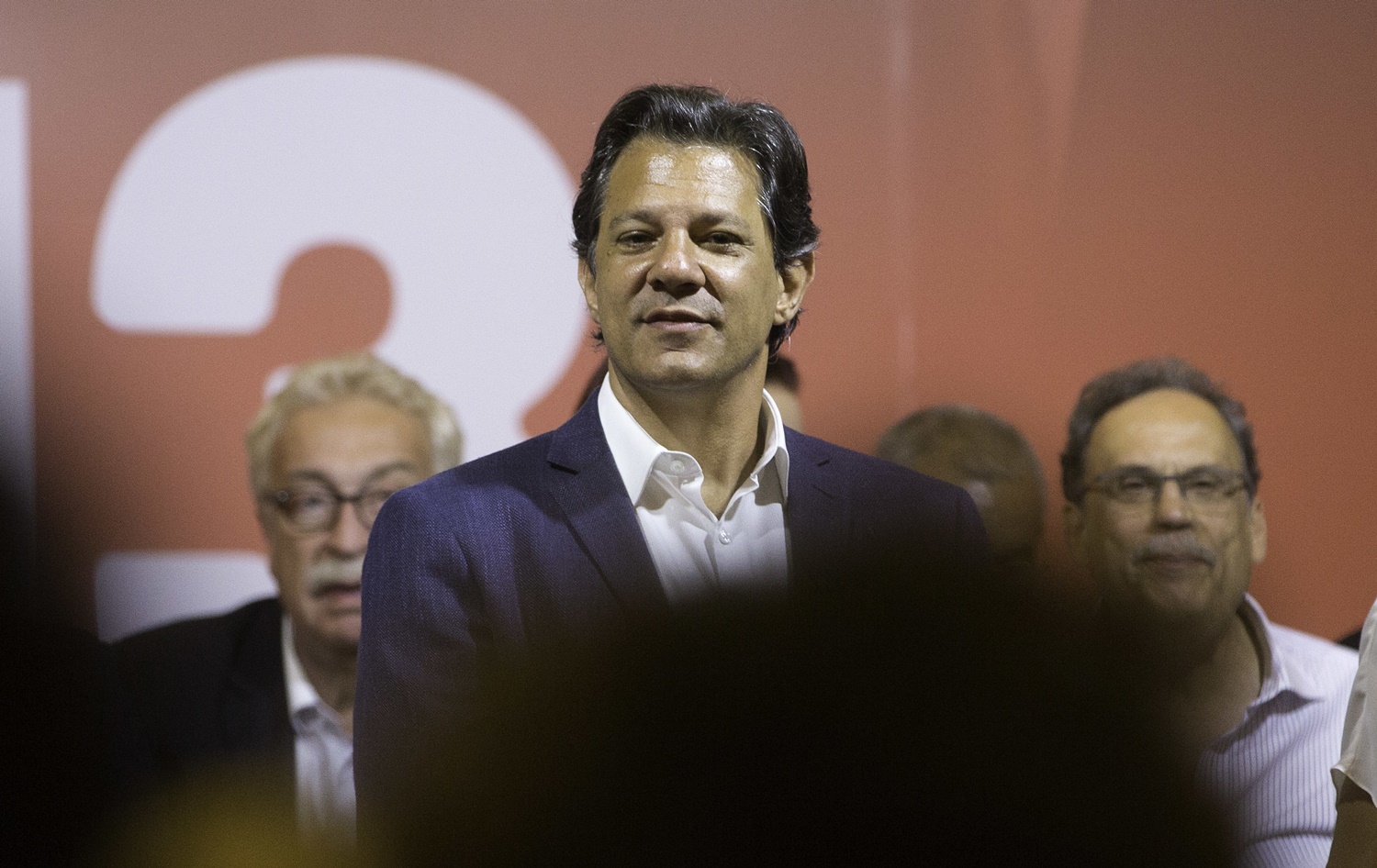 Fernando Haddad durante ato em São Paulo