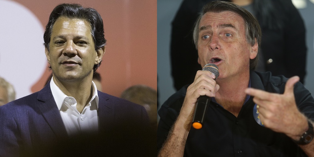 Fernando Haddad e Jair Bolsonaro