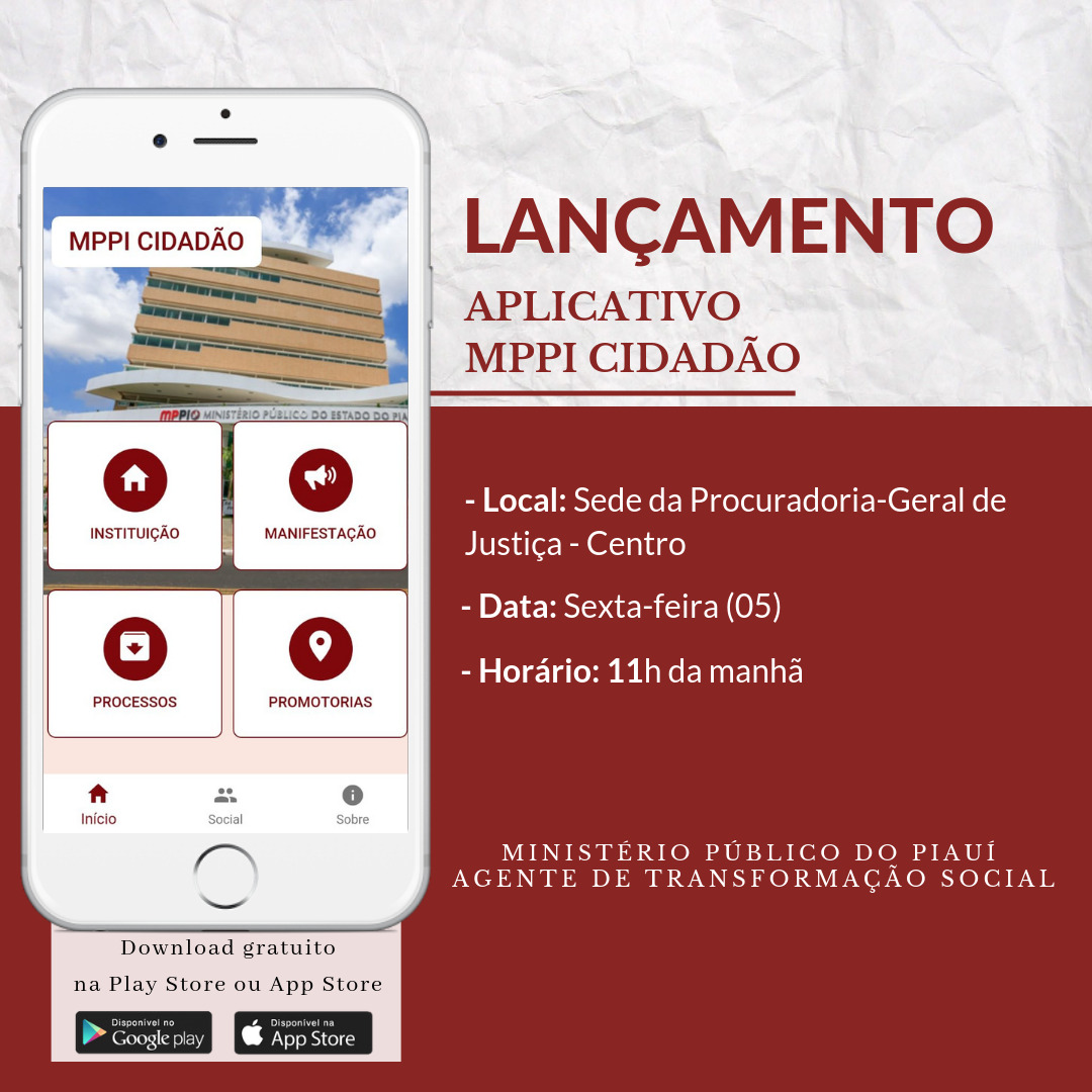 Novo aplicativo do MPPI
