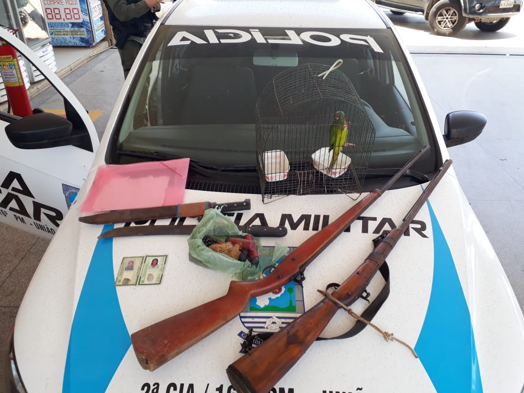 Produtos apreendidos pela Polícia Militar