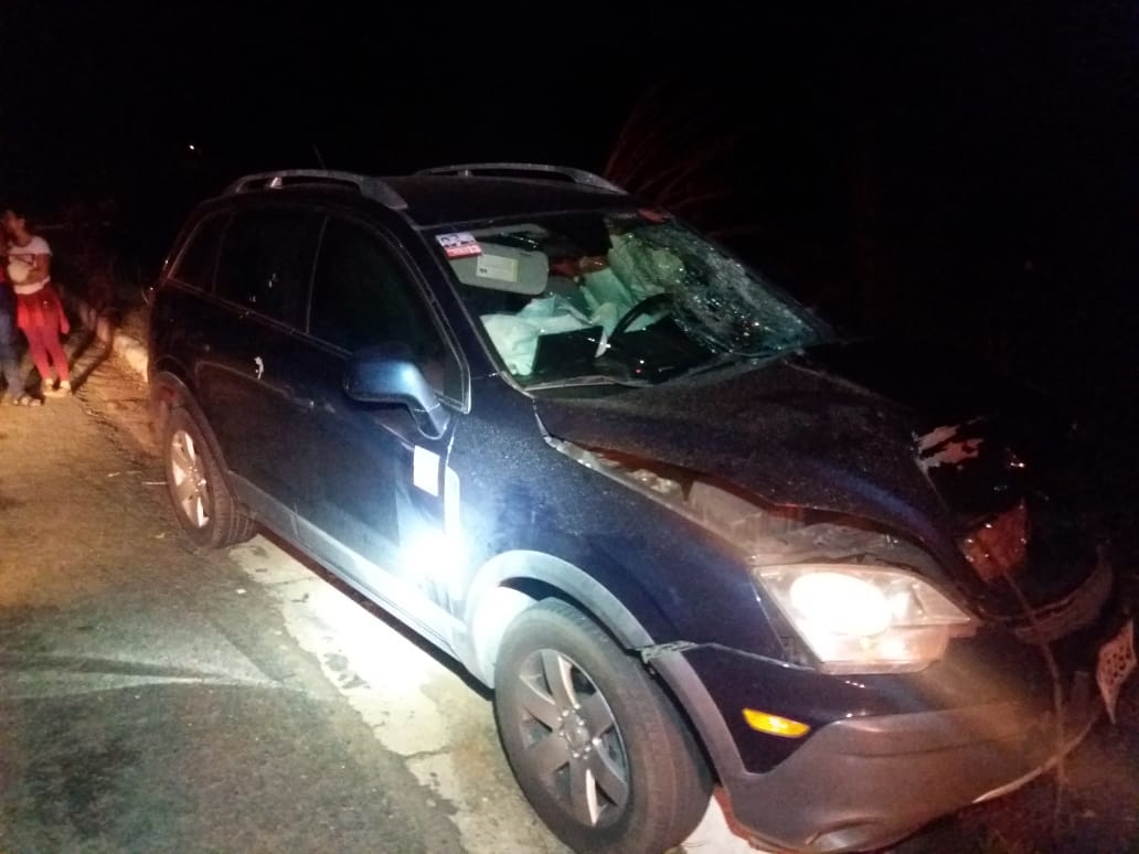 Carro envolvido no acidente
