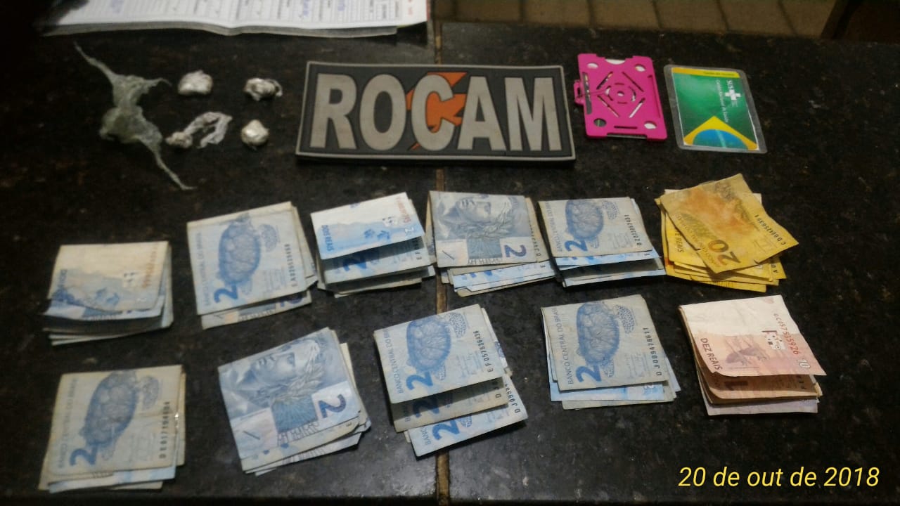 Material apreendido pela Polícia Militar em Timon