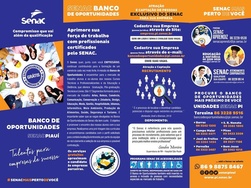 Banco de Oportunidades do Senac Piauí