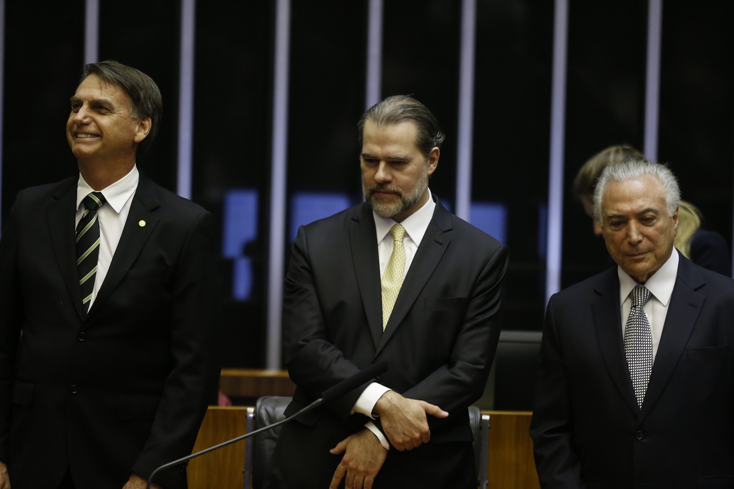 Jair Bolsonaro, Dias Toffoli e Michel Temer