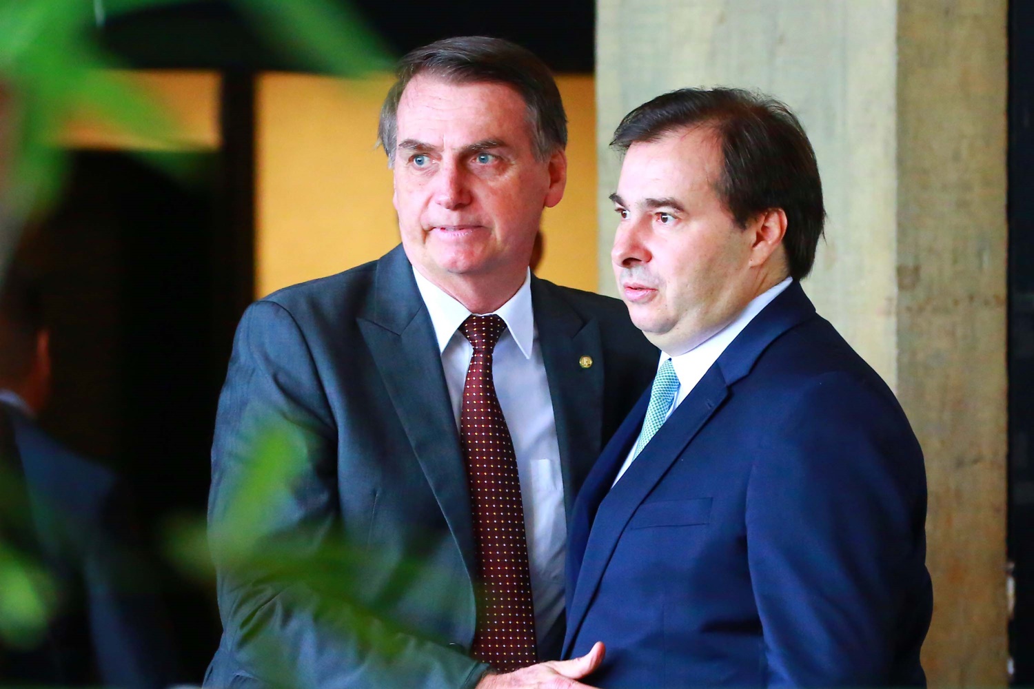 Jair Bolsonaro e Rodrigo Maia