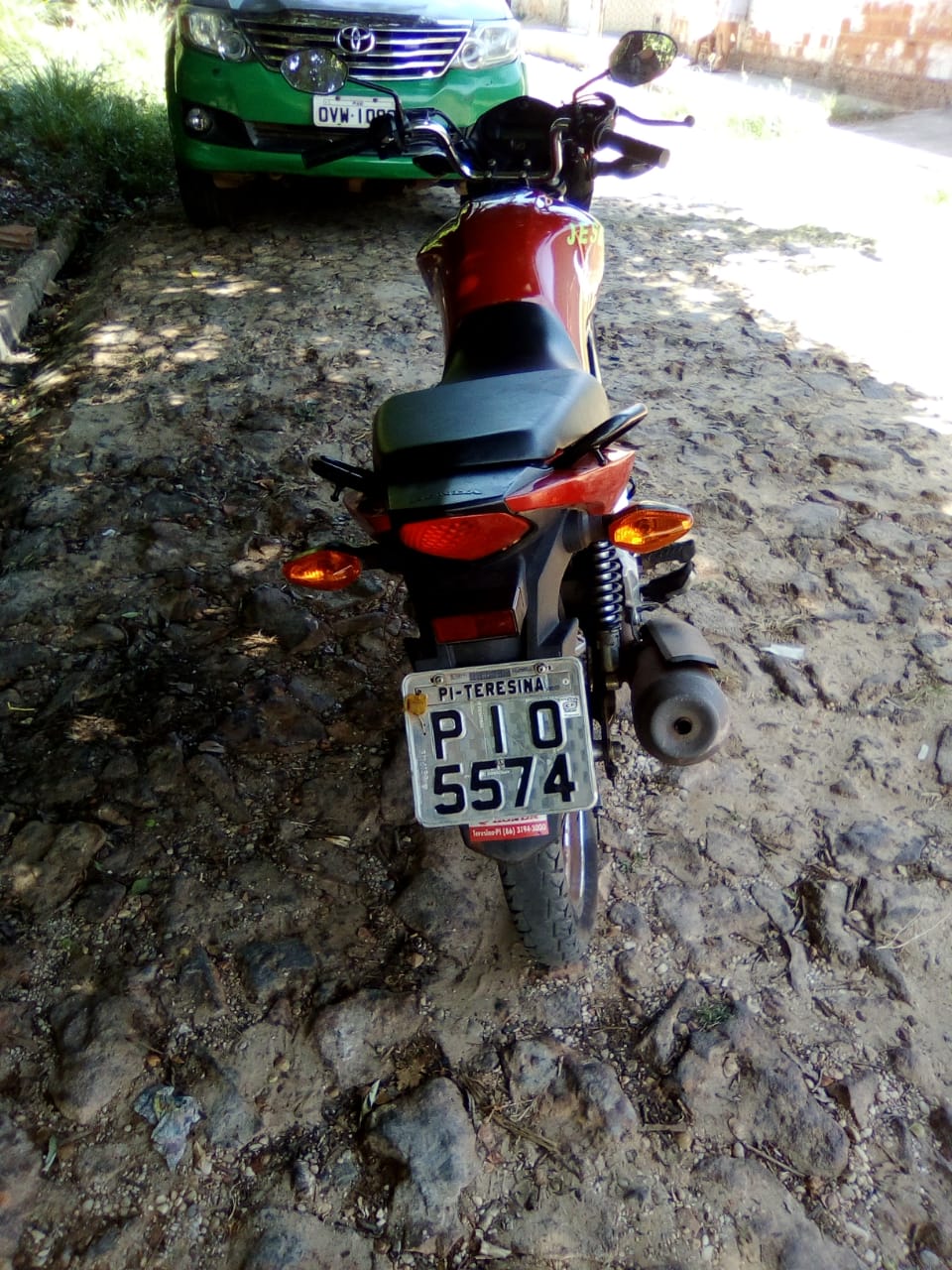 Motocicleta recuperada pela PM