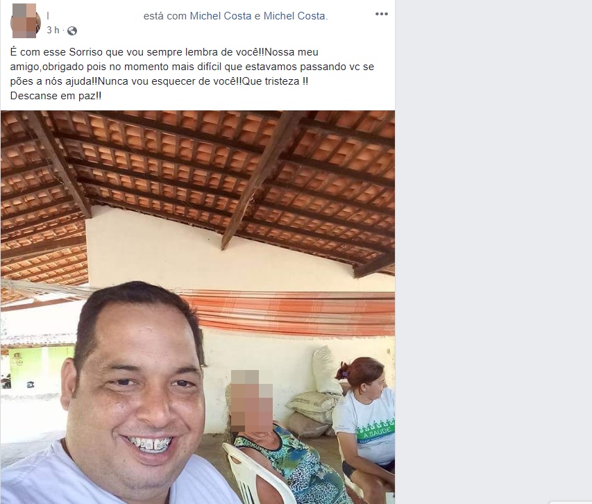 Amiga lamenta morte de Michel