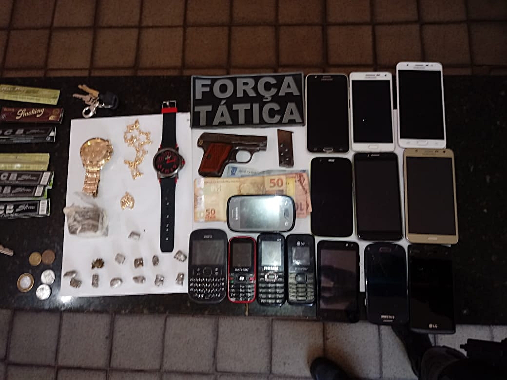 Material apreendido pela Polícia Militar de Timon