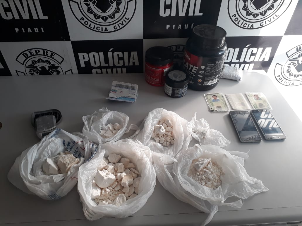 Cocaína apreendida na operação 