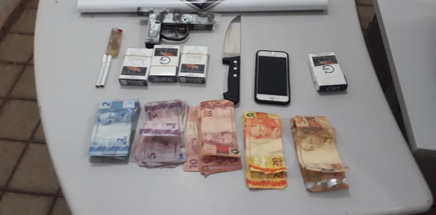 Objetos apreendidos pela Polícia Civil 
