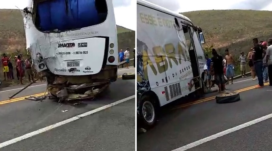 Acidente com ônibus do cantor Kabral deixa um morto