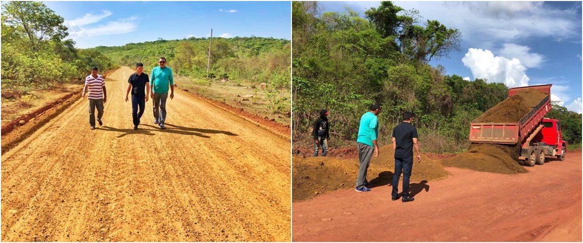 Prefeito Rubens Vieira visita obra 