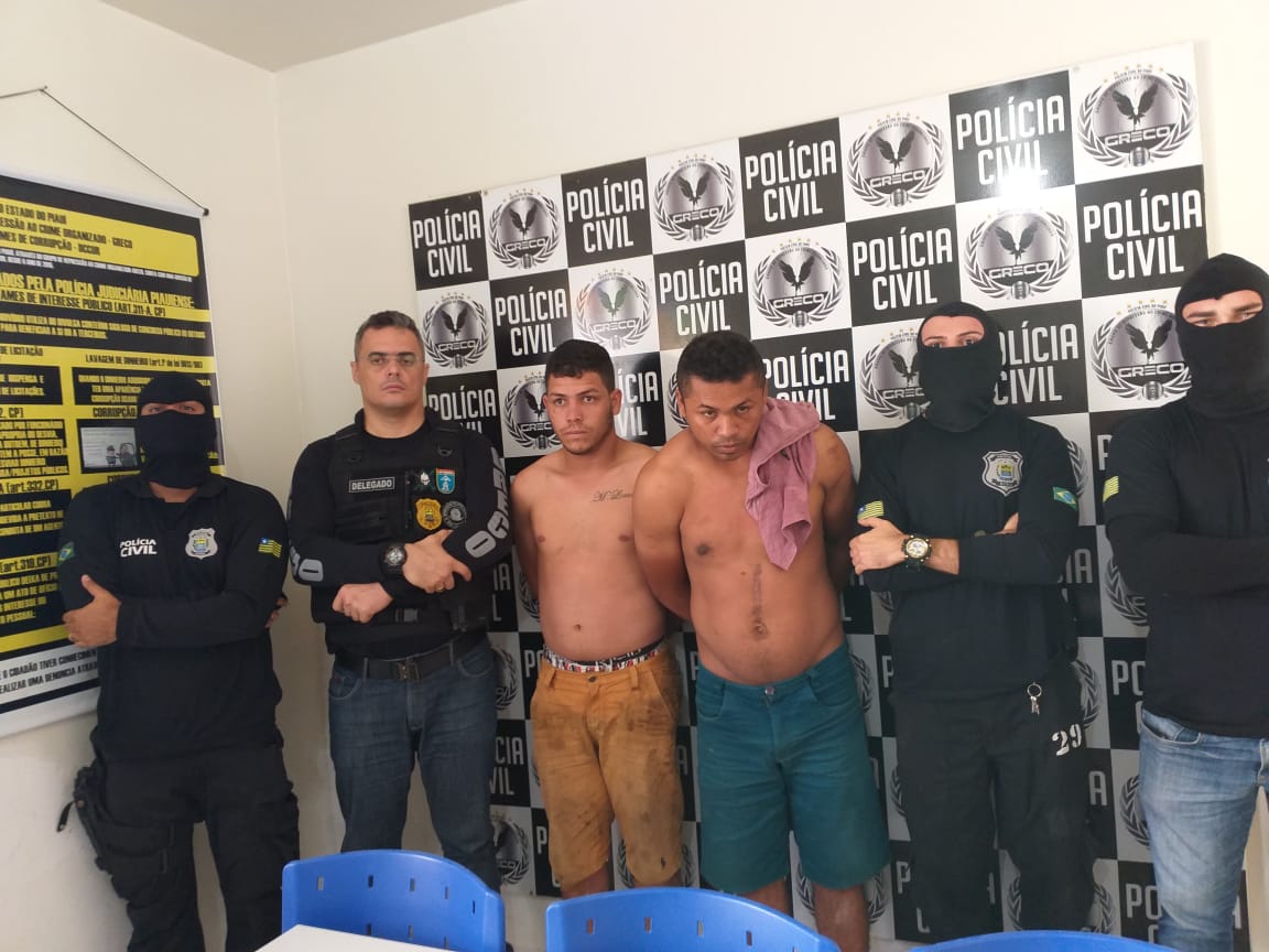 Acusados do homicídio presos na manhã desta quinta