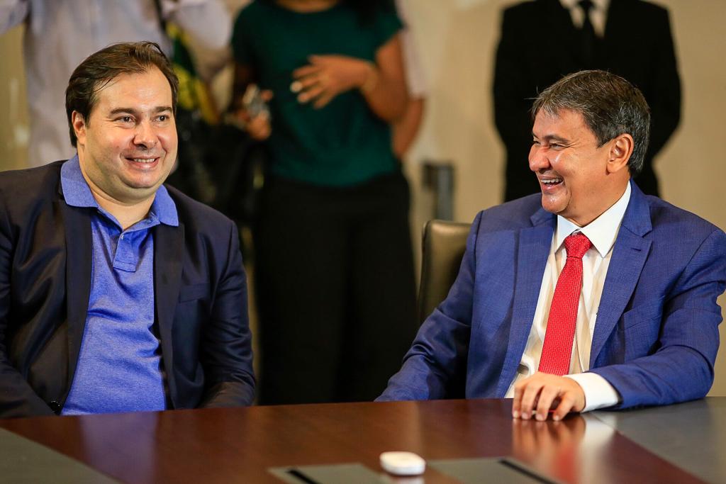 Rodrigo Maia e o governador Wellington Dias