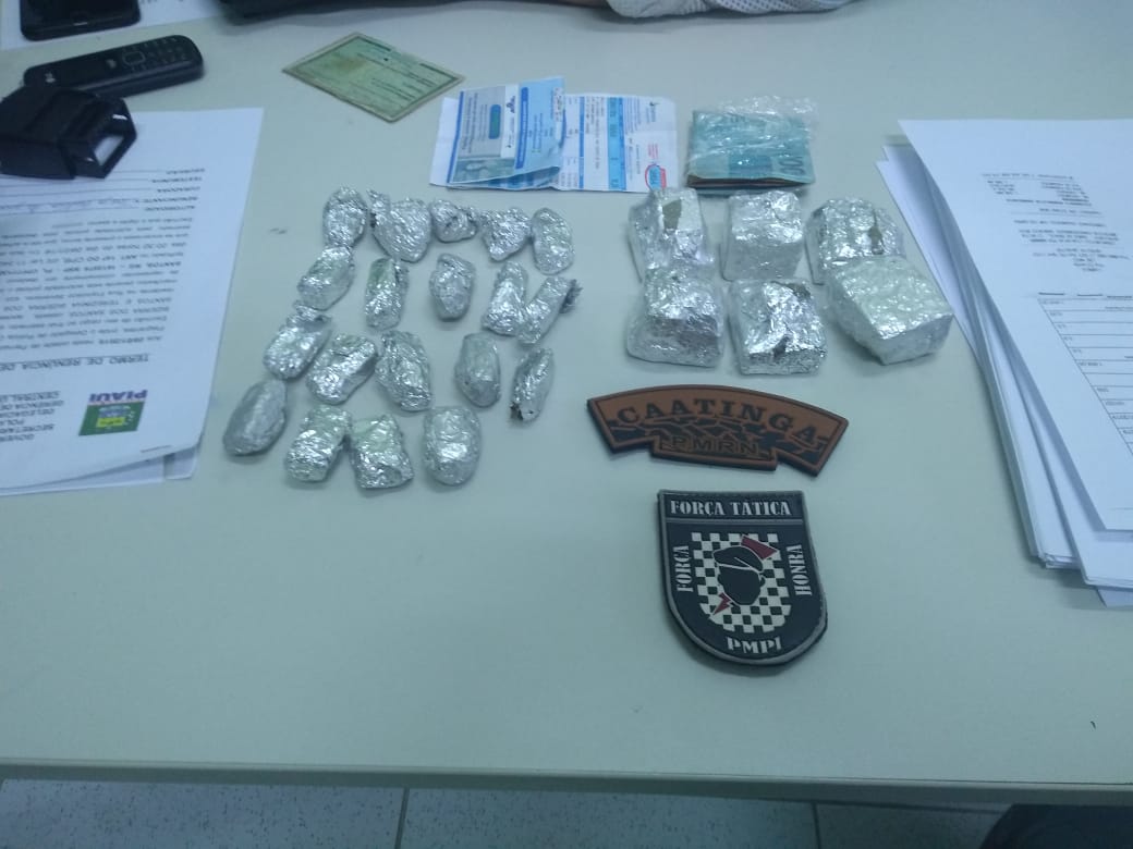 Material apreendido pela Força Tática da Polícia Militar