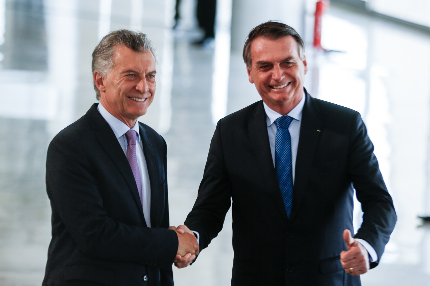 Maurício Macri e Jair Bolsonaro