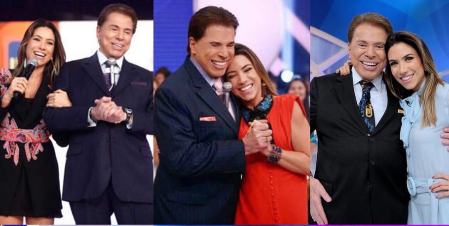 Silvio Santos e Patrícia Abravanel 