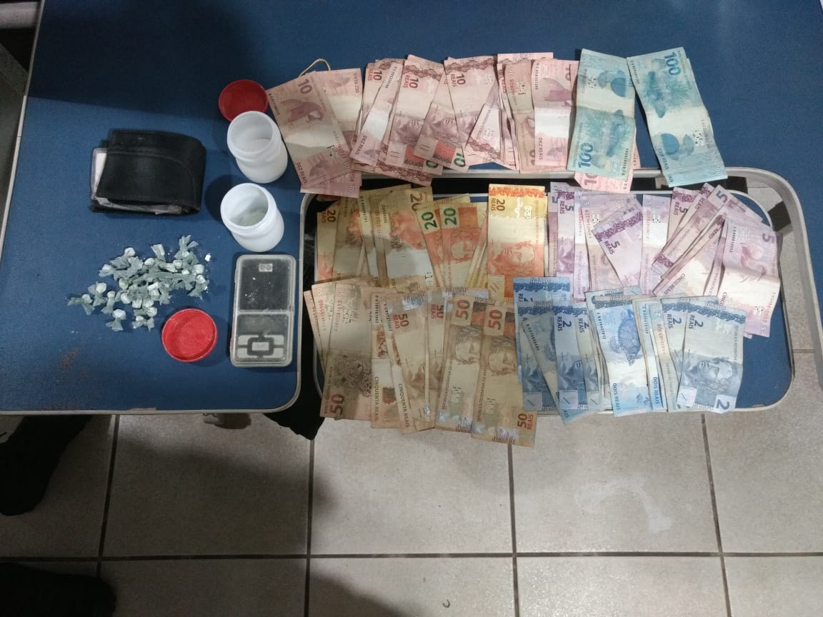 Objetos apreendidos pela Polícia Militar 