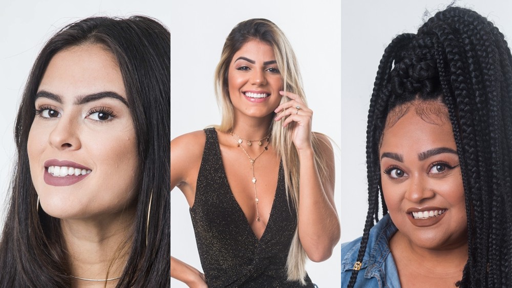 Hana, Hariany e Rízia formam o terceiro Paredão do BBB 19