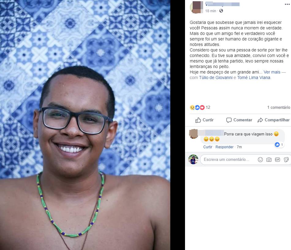 Amiga lamenta morte de Túlio de Giovanni