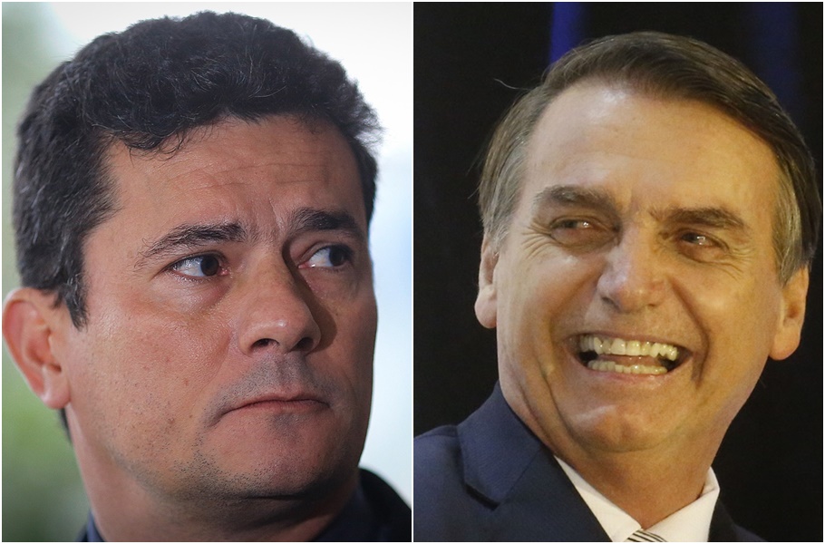 Sérgio Moro e Jair Bolsonaro