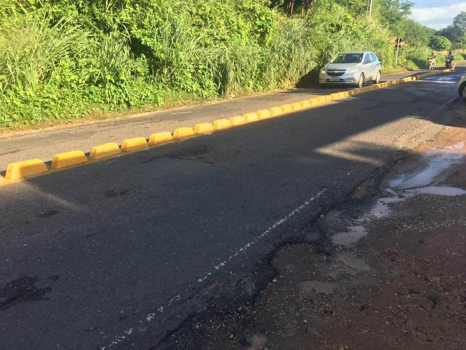 Trecho da estrada da Usina Santana