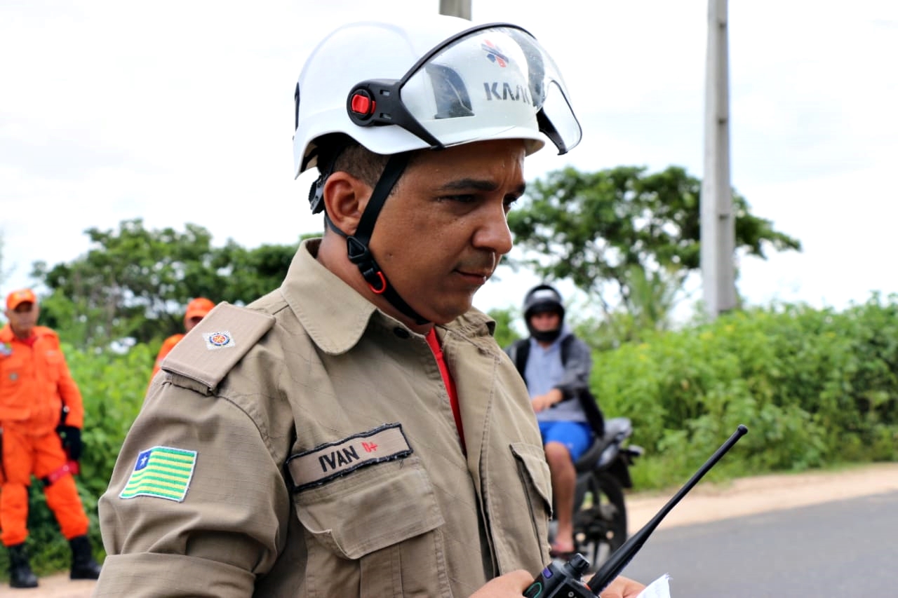 Segundo tenente Ivan Feitosa, comandante de socorro dos Corpos de Bombeiros