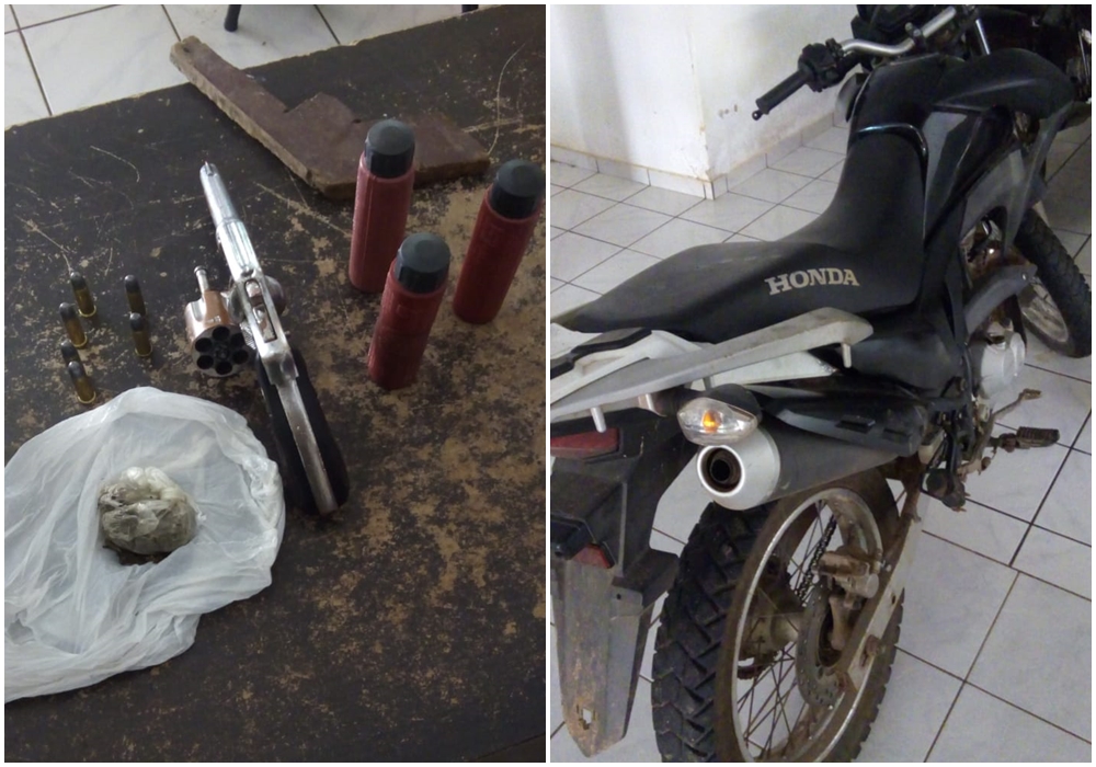 Objetos apreendidos pela Polícia Militar 