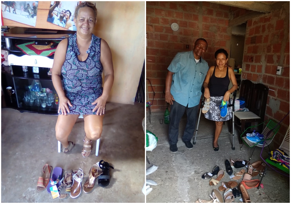 Doações de calçados do projeto Calçado Eficiente