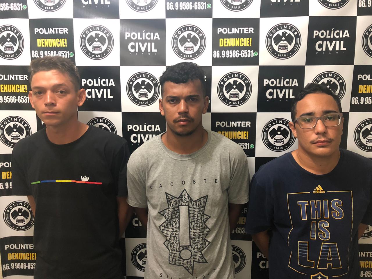 Danton Klysman, William Bonner e Lucas Borges