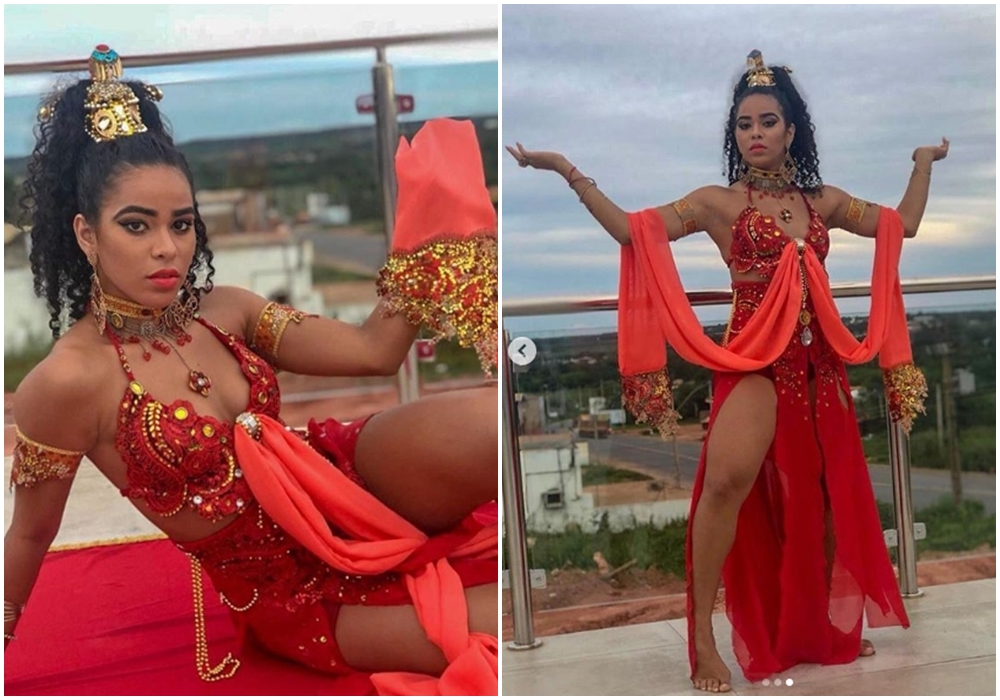 Elana interpretou Salomé na encenação da Paixão de Cristo