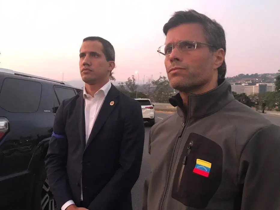 Juan Guaidó e Leonardo Lopez