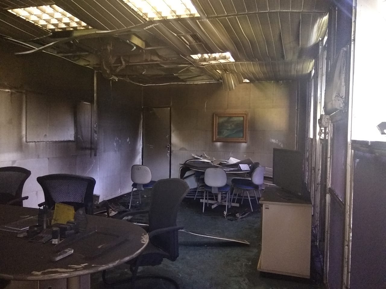 Princípio de incêndio atingiu a sede da Sefaz