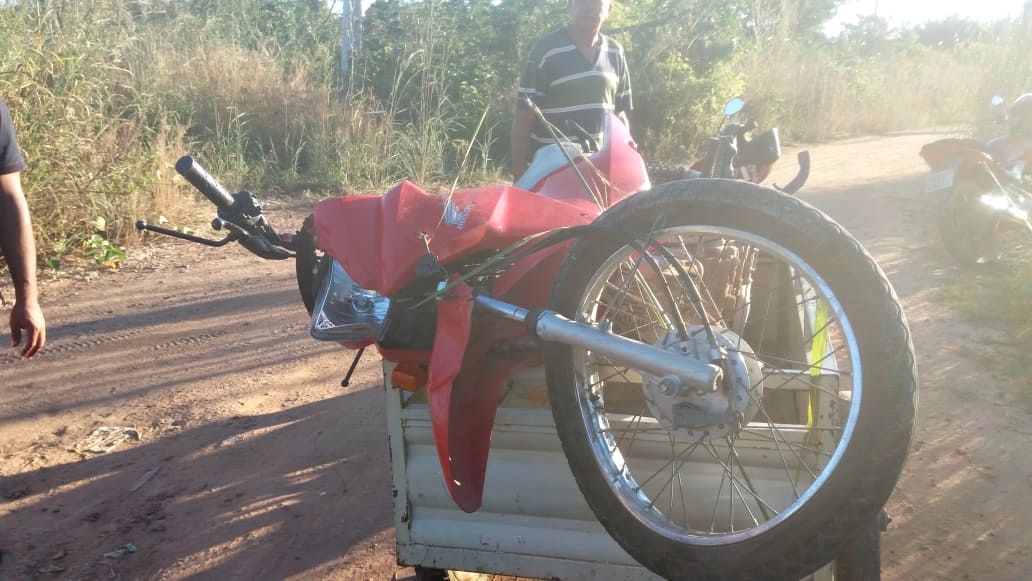 Motocicleta da vítima