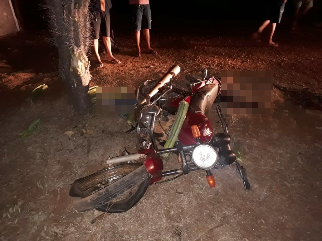 Motocicleta da vítima
